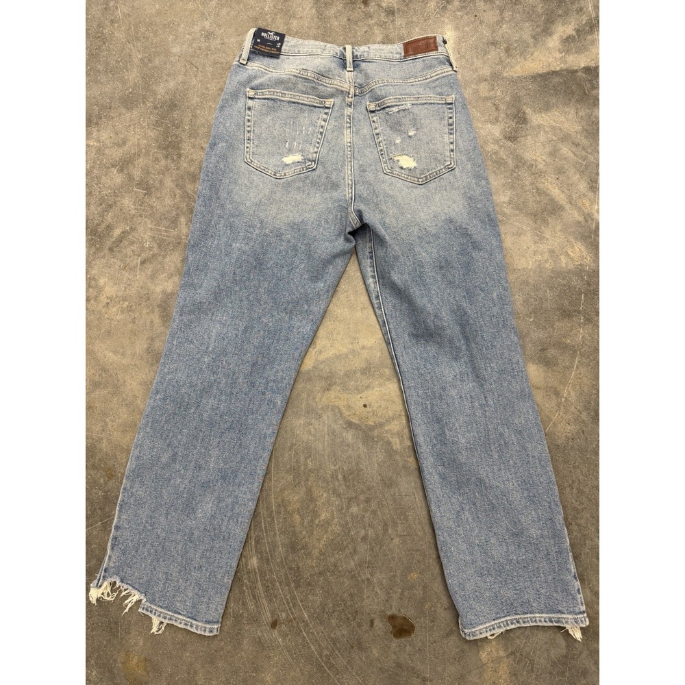 Hollister Women's Ultra High Rise Vintage Straight Crop Jeans Sz 9R‎ 29x26 NWT - Picture 8 of 10